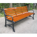 Outdoor cast iron and wooden bench patio furniture